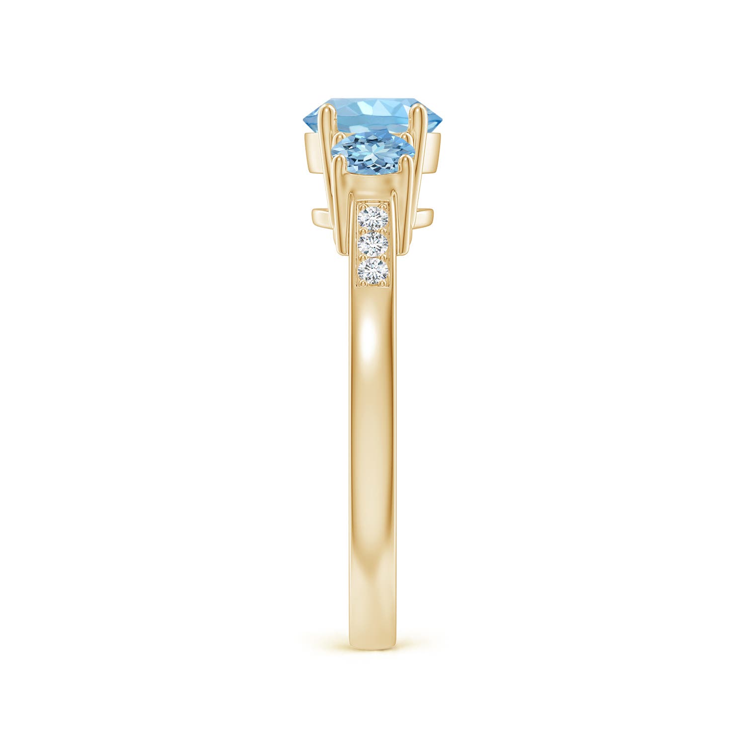 AAAA - Aquamarine / 1.08 CT / 14 KT Yellow Gold