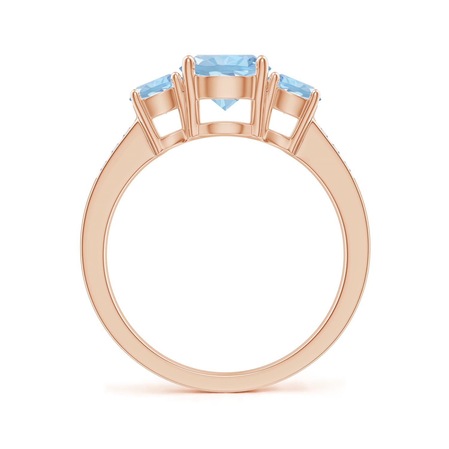 AAA - Aquamarine / 1.59 CT / 14 KT Rose Gold