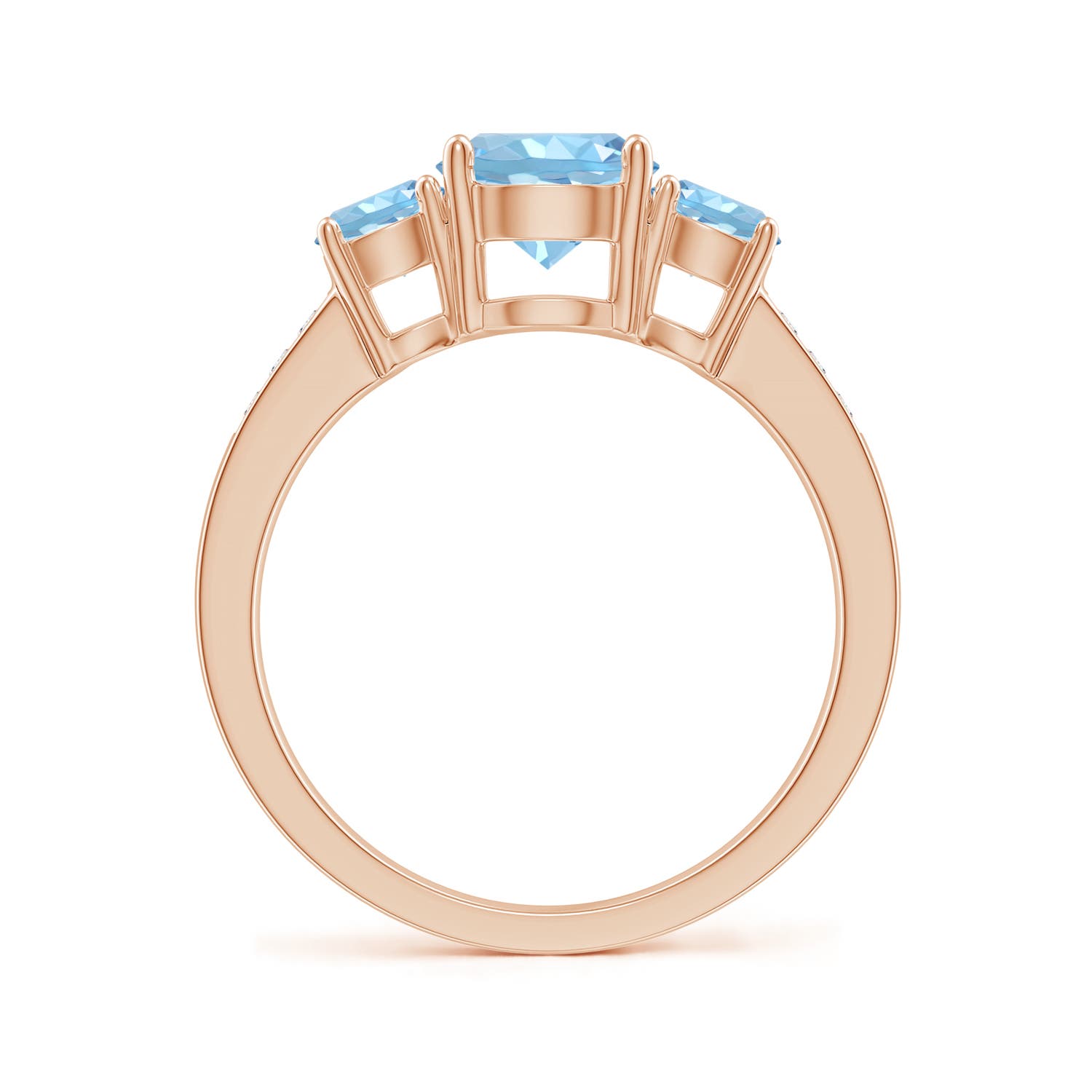 AAAA - Aquamarine / 1.59 CT / 14 KT Rose Gold