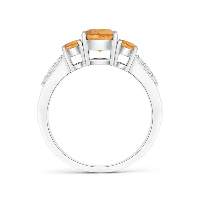 AA - Citrine / 1.08 CT / 14 KT White Gold