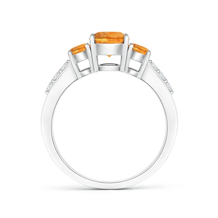 AAA - Citrine / 1.08 CT / 14 KT White Gold