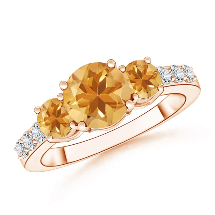 A - Citrine / 1.78 CT / 14 KT Rose Gold