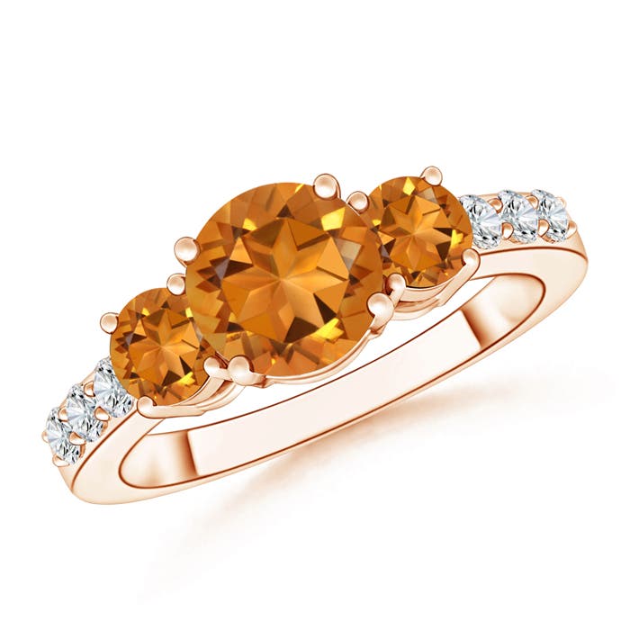 AAA - Citrine / 1.78 CT / 14 KT Rose Gold