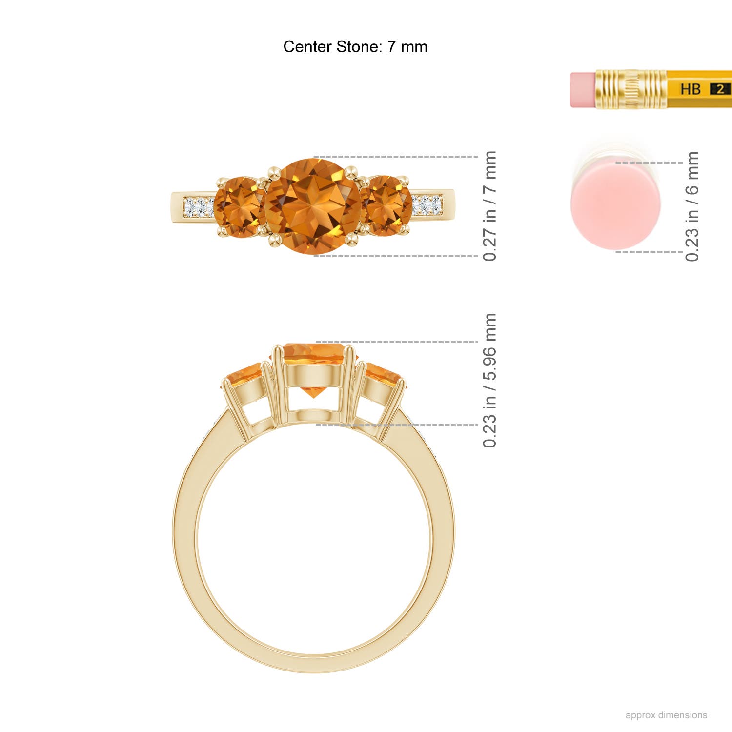 AAA - Citrine / 1.78 CT / 14 KT Yellow Gold