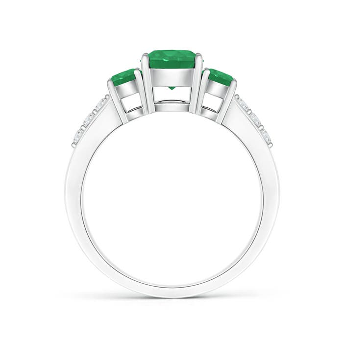 A - Emerald / 1.11 CT / 14 KT White Gold