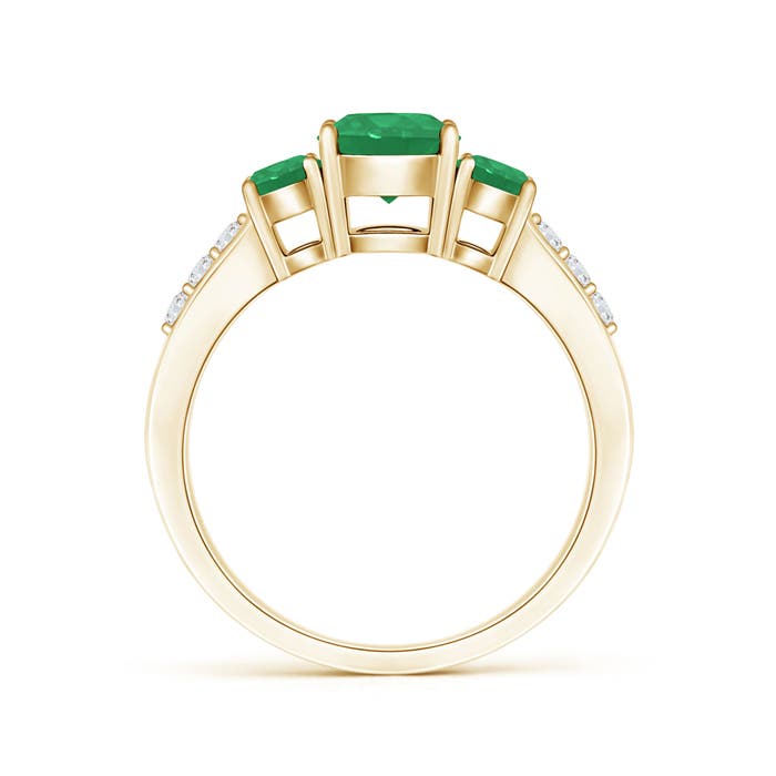 A - Emerald / 1.11 CT / 14 KT Yellow Gold