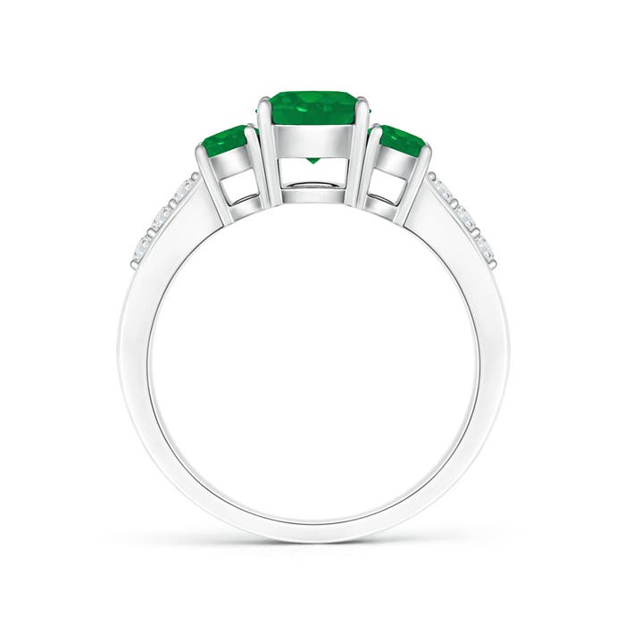 AA - Emerald / 1.11 CT / 14 KT White Gold