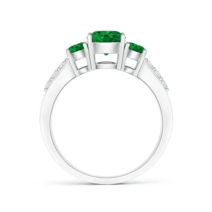 AAAA - Emerald / 1.11 CT / 14 KT White Gold