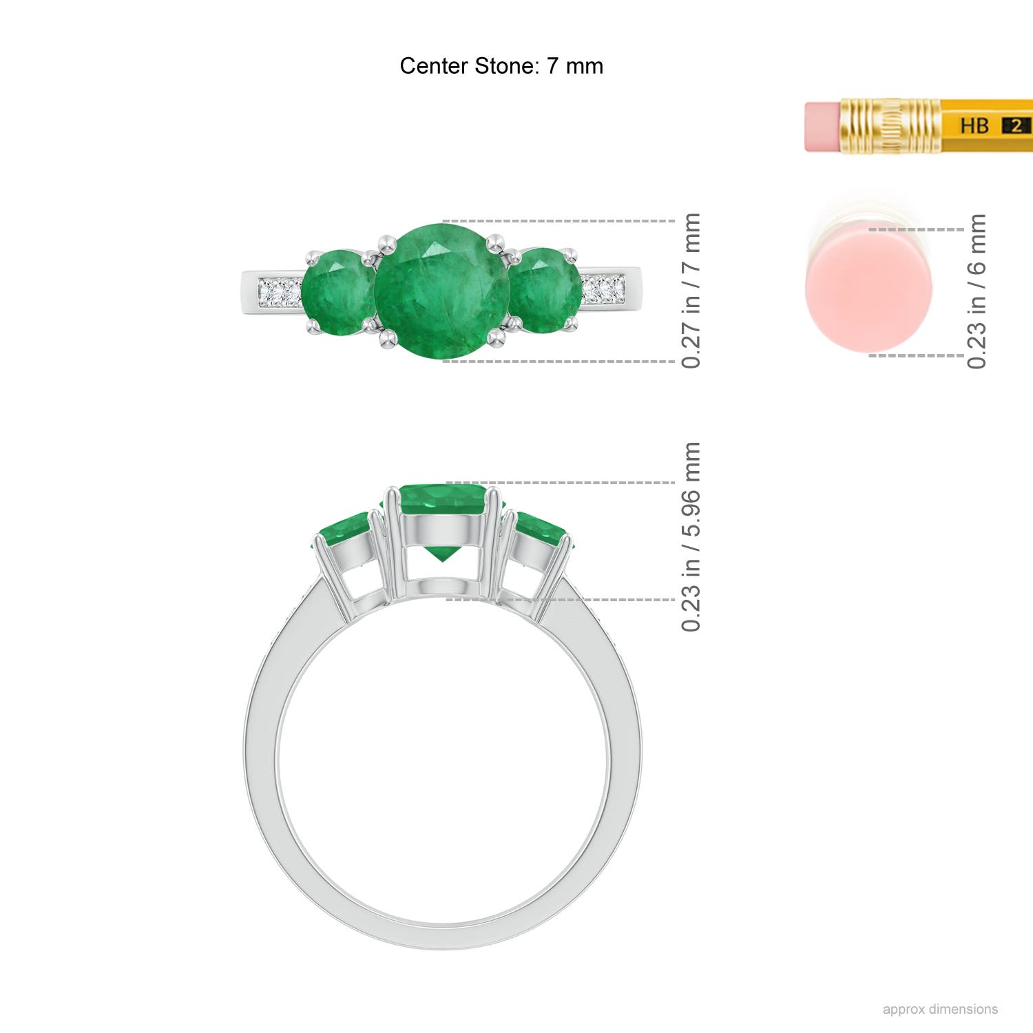 A - Emerald / 1.75 CT / 14 KT White Gold