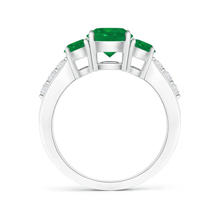 AA - Emerald / 1.75 CT / 14 KT White Gold