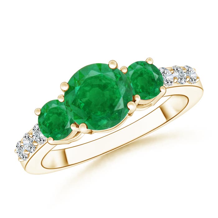 AA - Emerald / 1.75 CT / 14 KT Yellow Gold