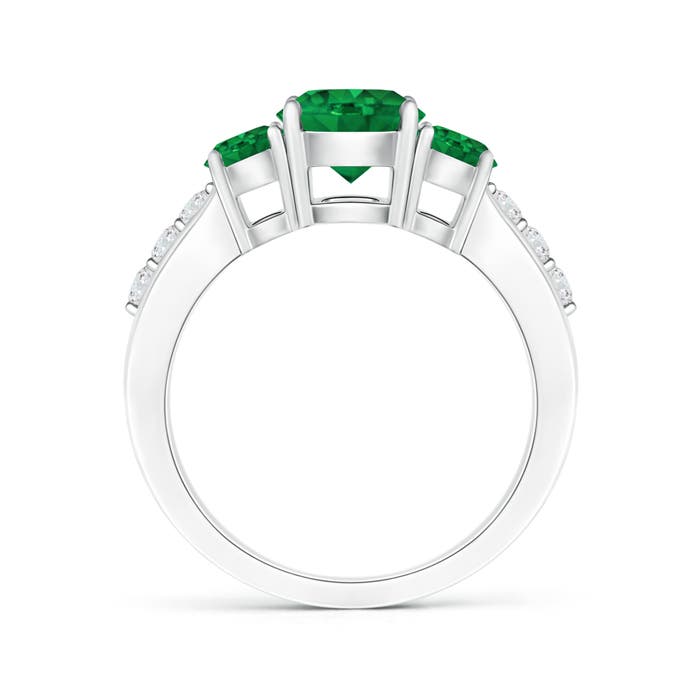 AAA - Emerald / 1.75 CT / 14 KT White Gold