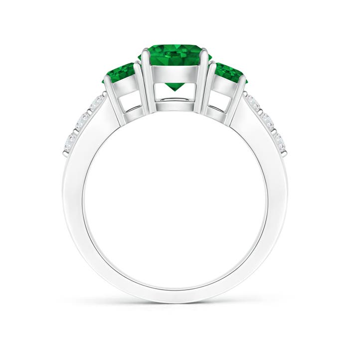 AAAA - Emerald / 1.75 CT / 14 KT White Gold