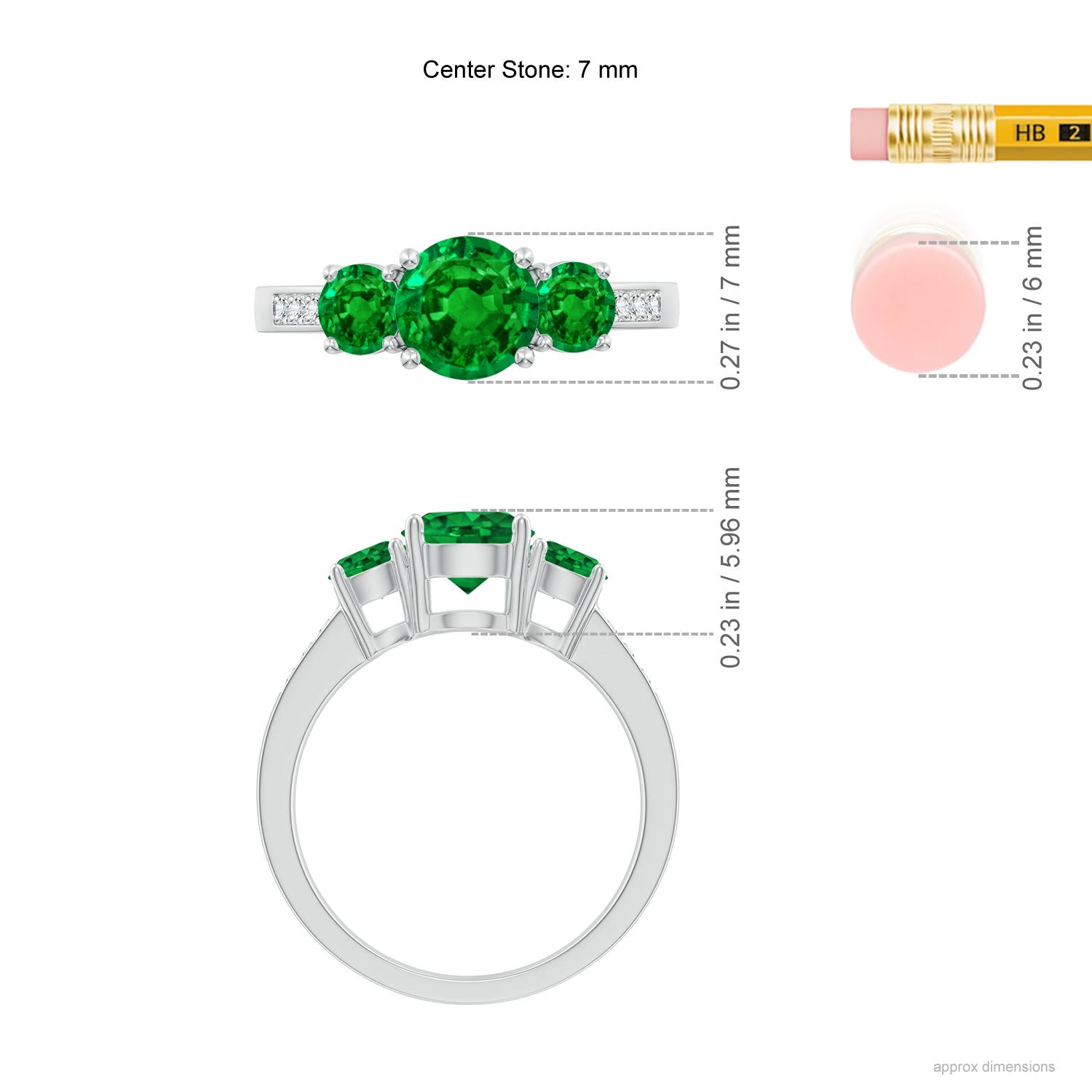 AAAA - Emerald / 1.75 CT / 14 KT White Gold