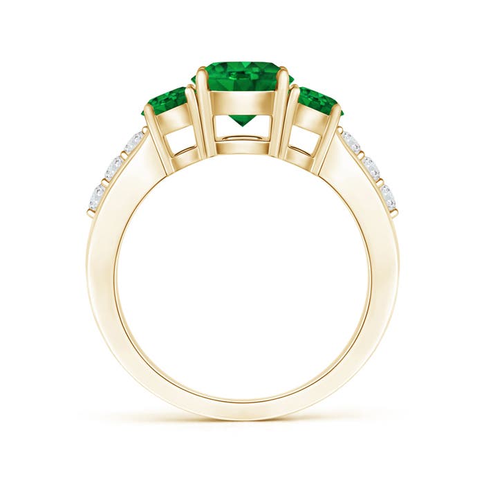 AAAA - Emerald / 1.75 CT / 14 KT Yellow Gold