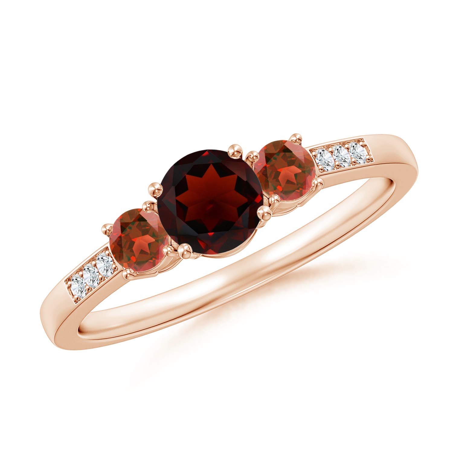 AA - Garnet / 0.95 CT / 14 KT Rose Gold