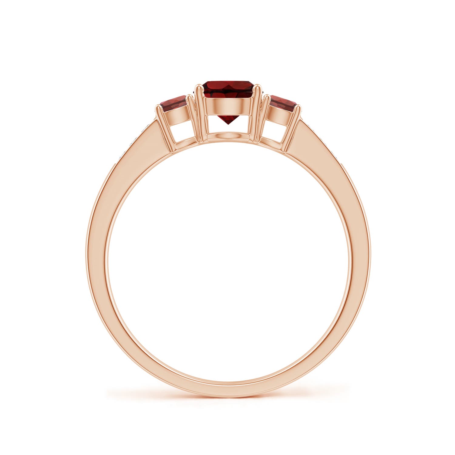 AAA - Garnet / 0.95 CT / 14 KT Rose Gold