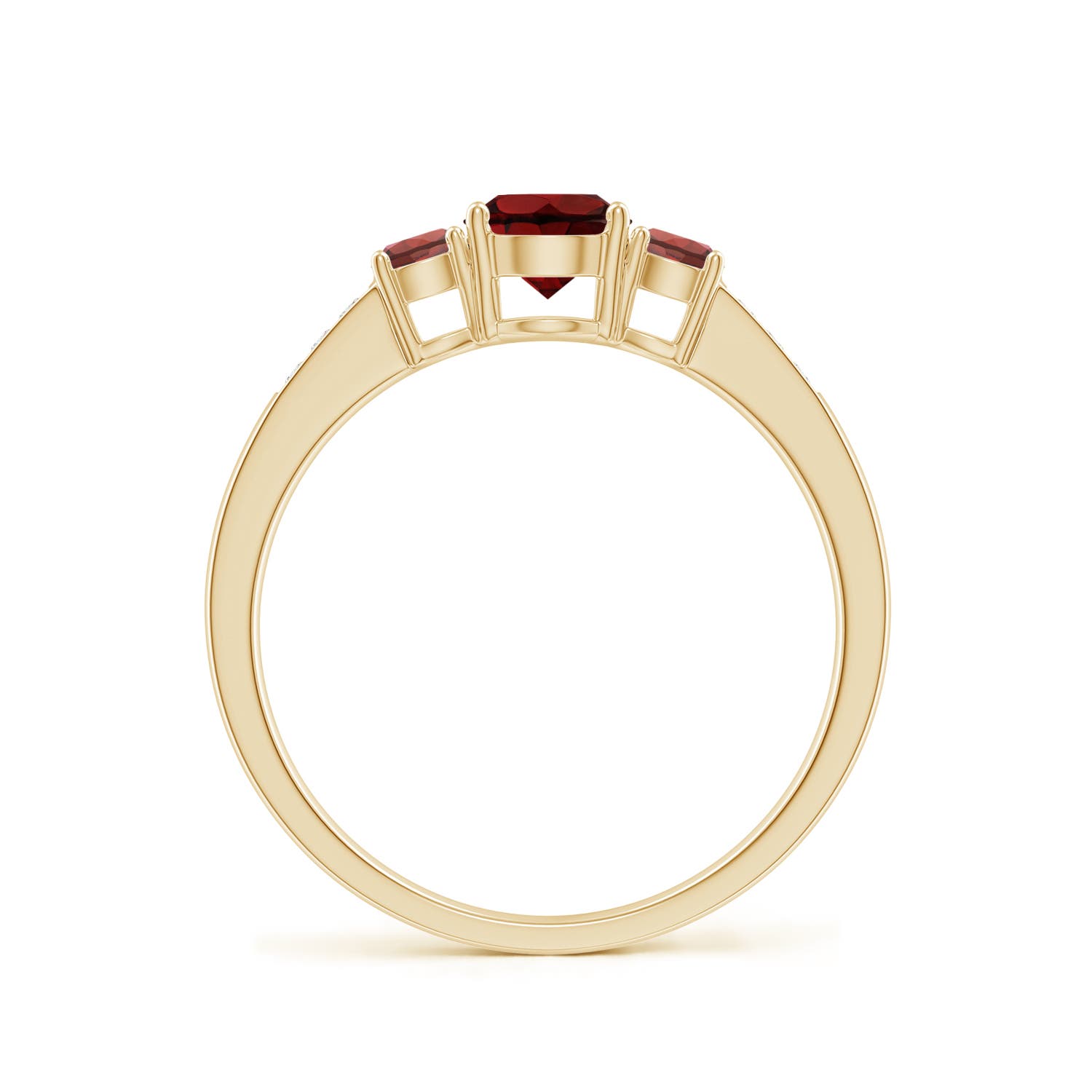 AAA - Garnet / 0.95 CT / 14 KT Yellow Gold