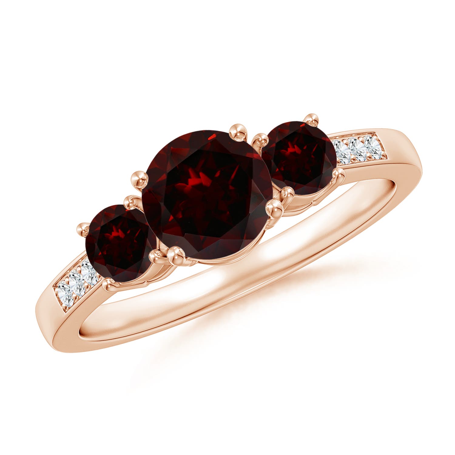 A - Garnet / 1.46 CT / 14 KT Rose Gold