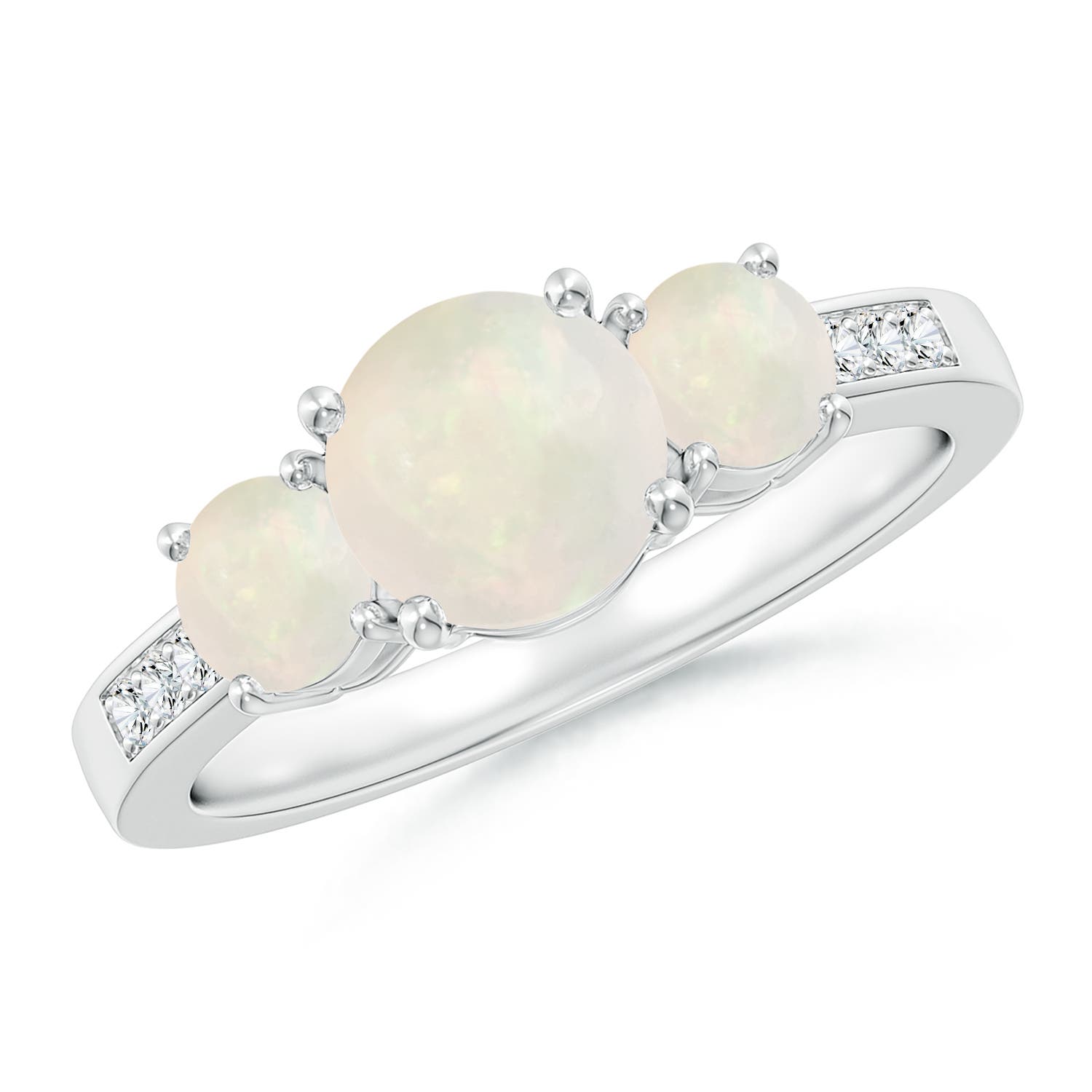 A - Opal / 1.14 CT / 14 KT White Gold