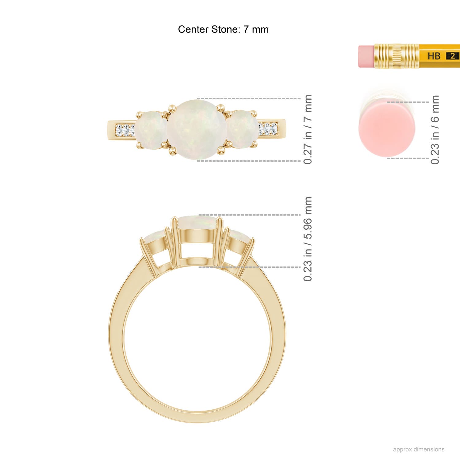 A - Opal / 1.14 CT / 14 KT Yellow Gold