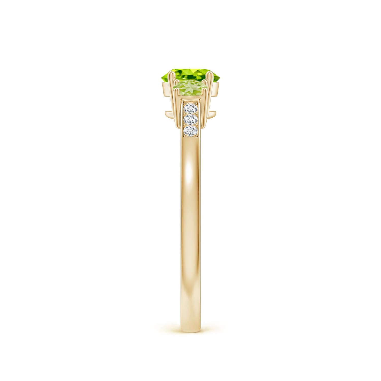 AAA - Peridot / 0.84 CT / 14 KT Yellow Gold