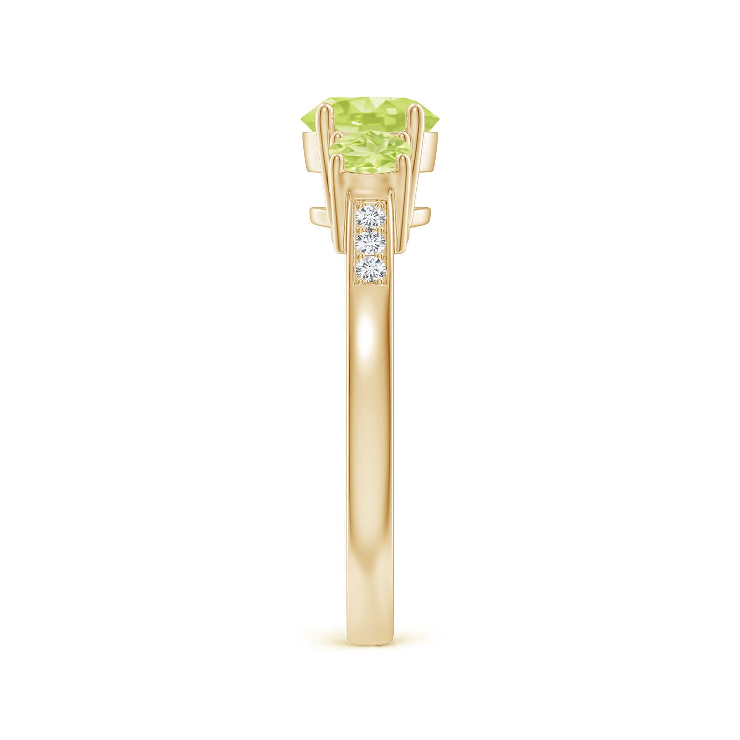 A - Peridot / 1.37 CT / 14 KT Yellow Gold