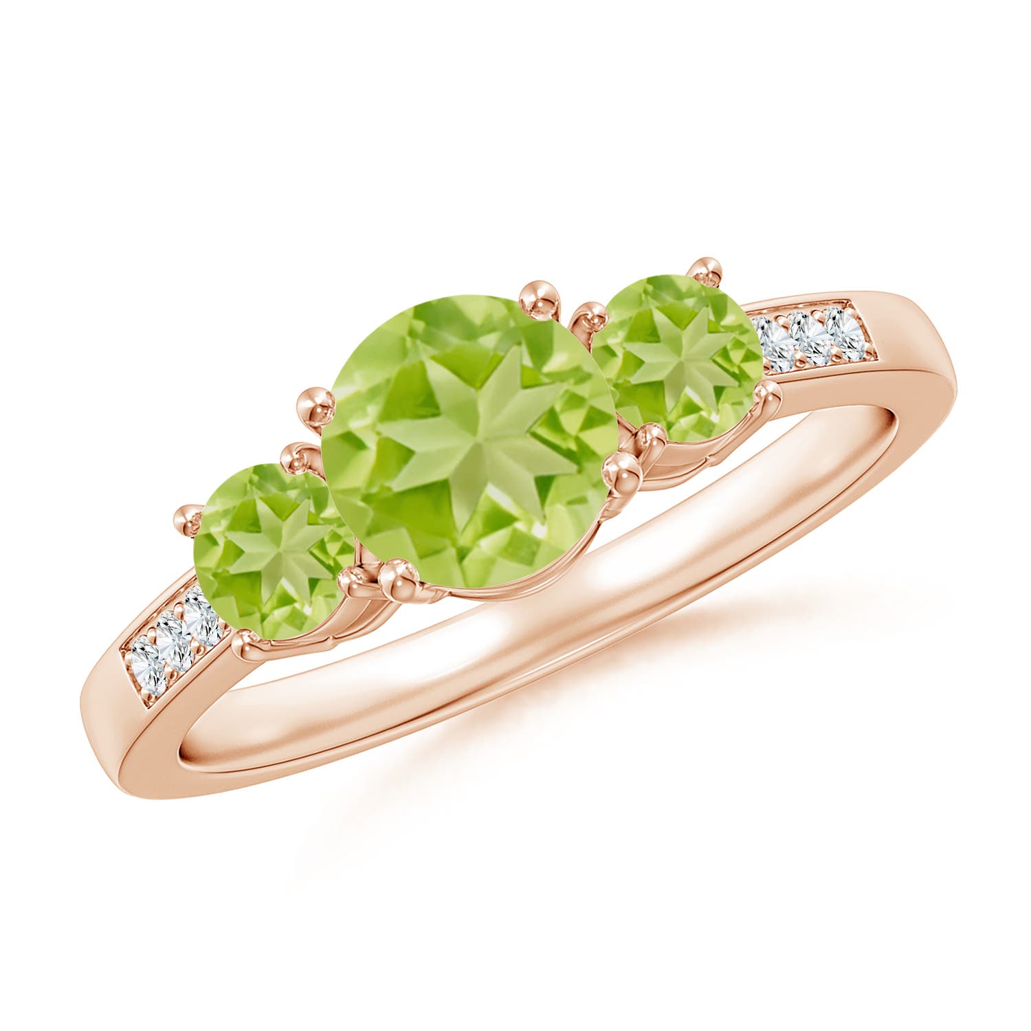 AA - Peridot / 1.37 CT / 14 KT Rose Gold