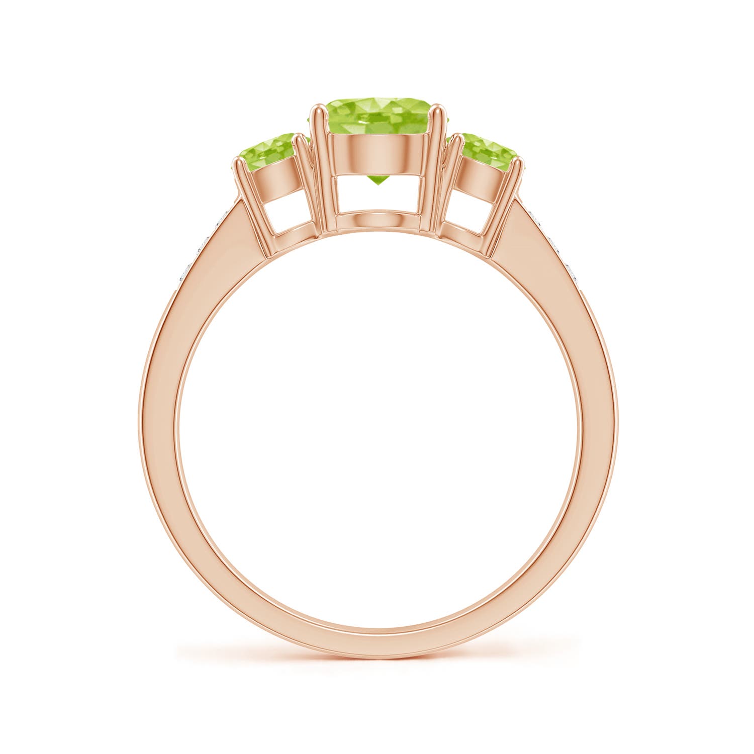 AA - Peridot / 1.37 CT / 14 KT Rose Gold