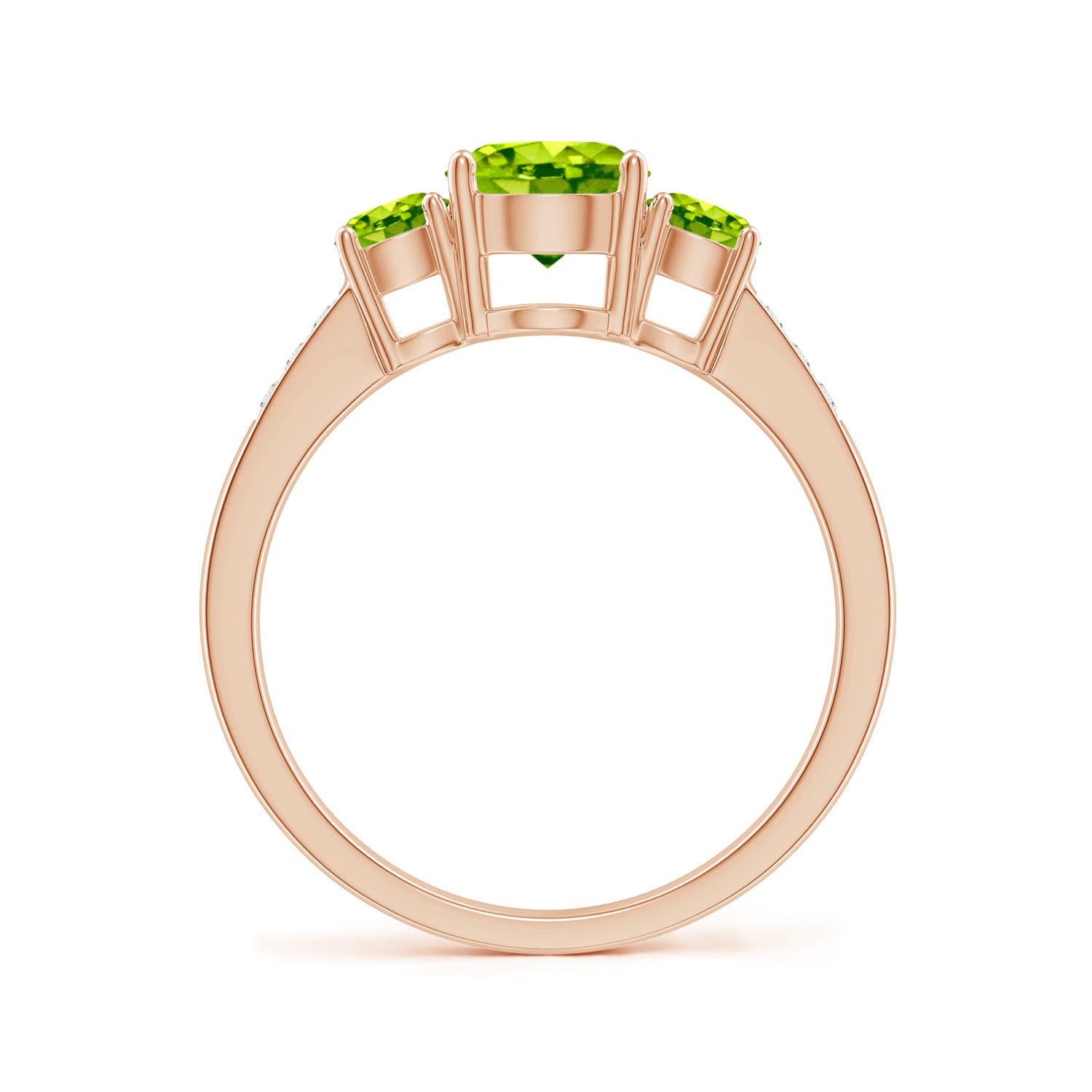 AAA - Peridot / 1.37 CT / 14 KT Rose Gold