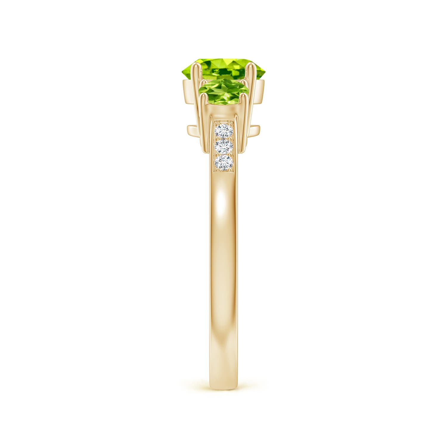 AAA - Peridot / 1.37 CT / 14 KT Yellow Gold