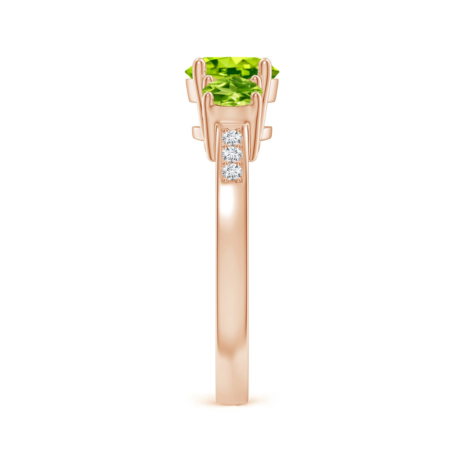 AAA - Peridot / 2.07 CT / 14 KT Rose Gold