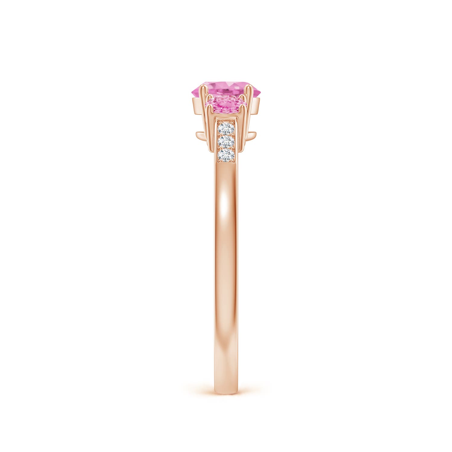 A - Pink Sapphire / 0.93 CT / 14 KT Rose Gold