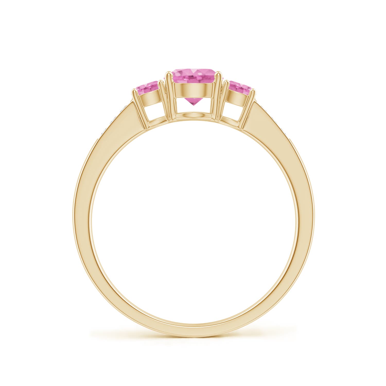 A - Pink Sapphire / 0.93 CT / 14 KT Yellow Gold