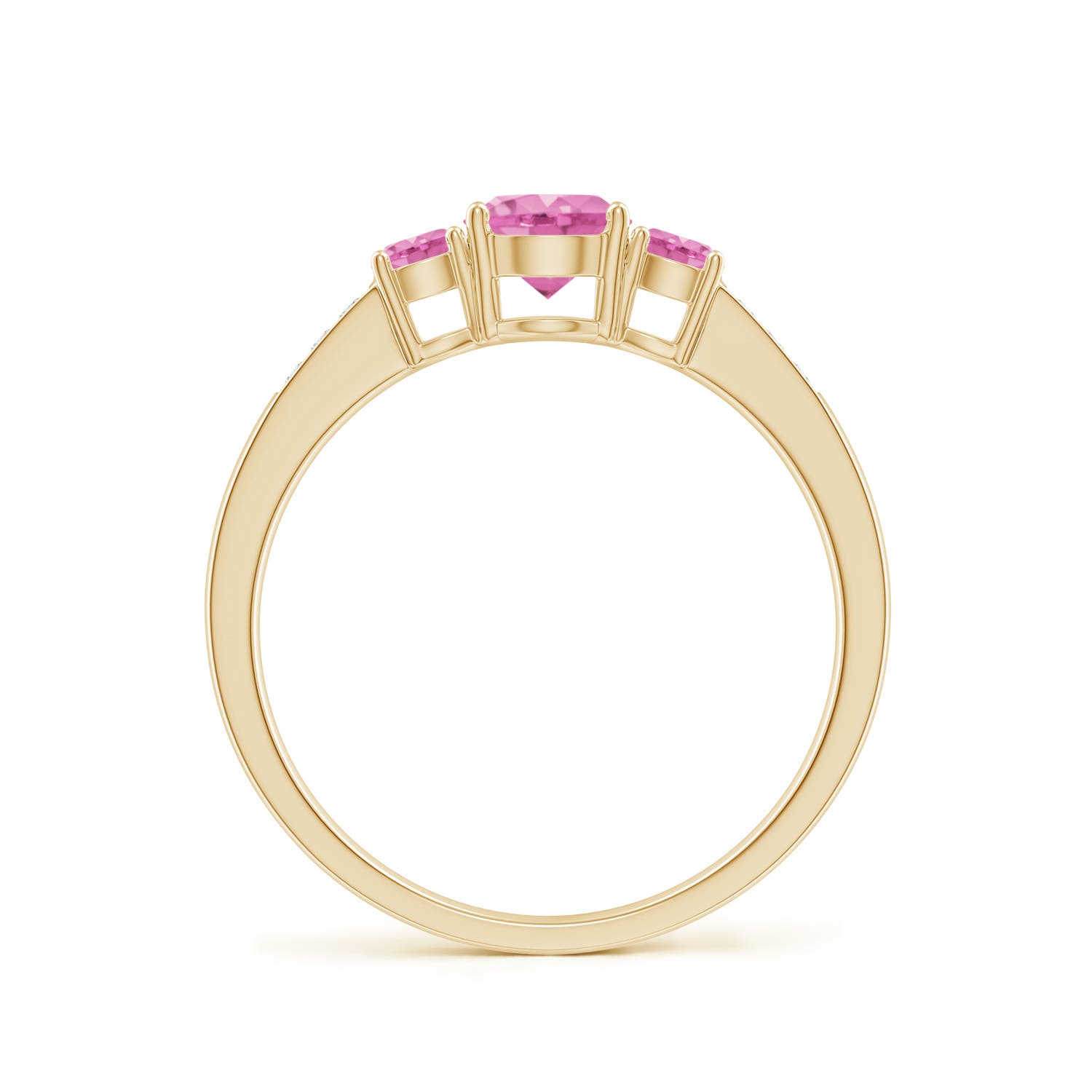 AA - Pink Sapphire / 0.93 CT / 14 KT Yellow Gold