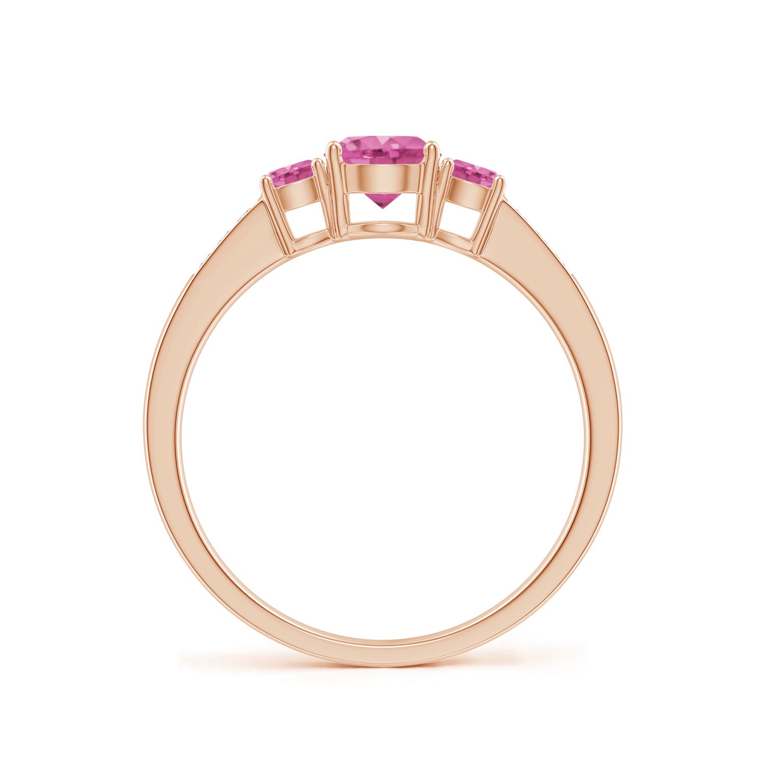 AAA - Pink Sapphire / 0.93 CT / 14 KT Rose Gold