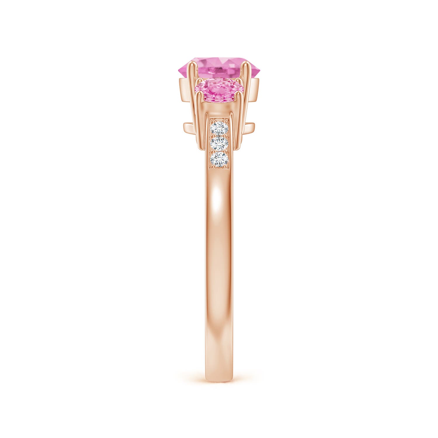 A - Pink Sapphire / 1.52 CT / 14 KT Rose Gold