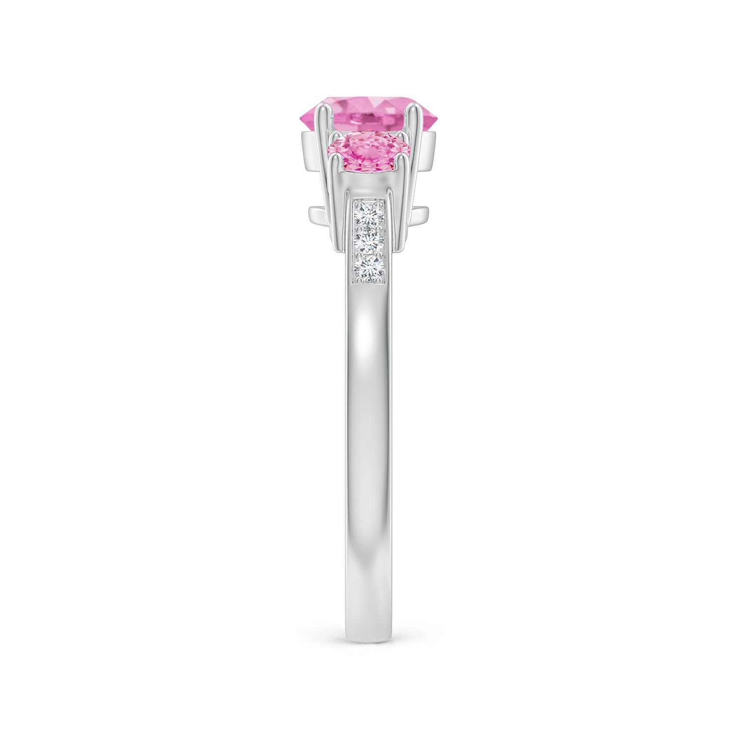 A - Pink Sapphire / 1.52 CT / 14 KT White Gold