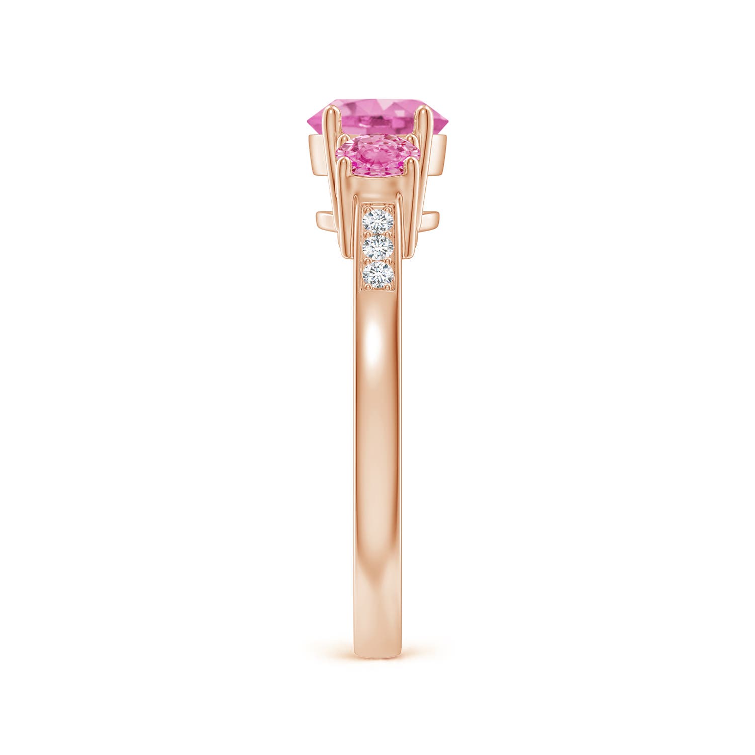 AA - Pink Sapphire / 1.52 CT / 14 KT Rose Gold