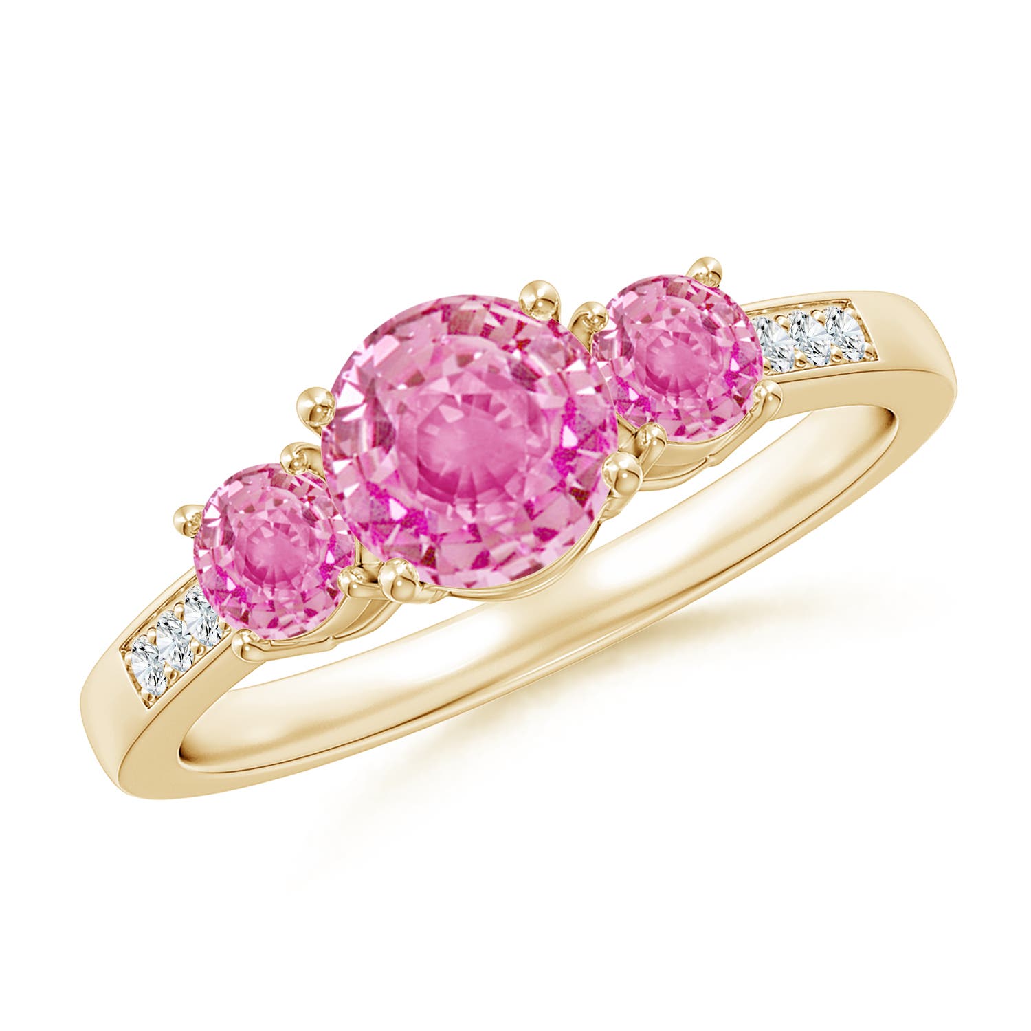 AA - Pink Sapphire / 1.52 CT / 14 KT Yellow Gold