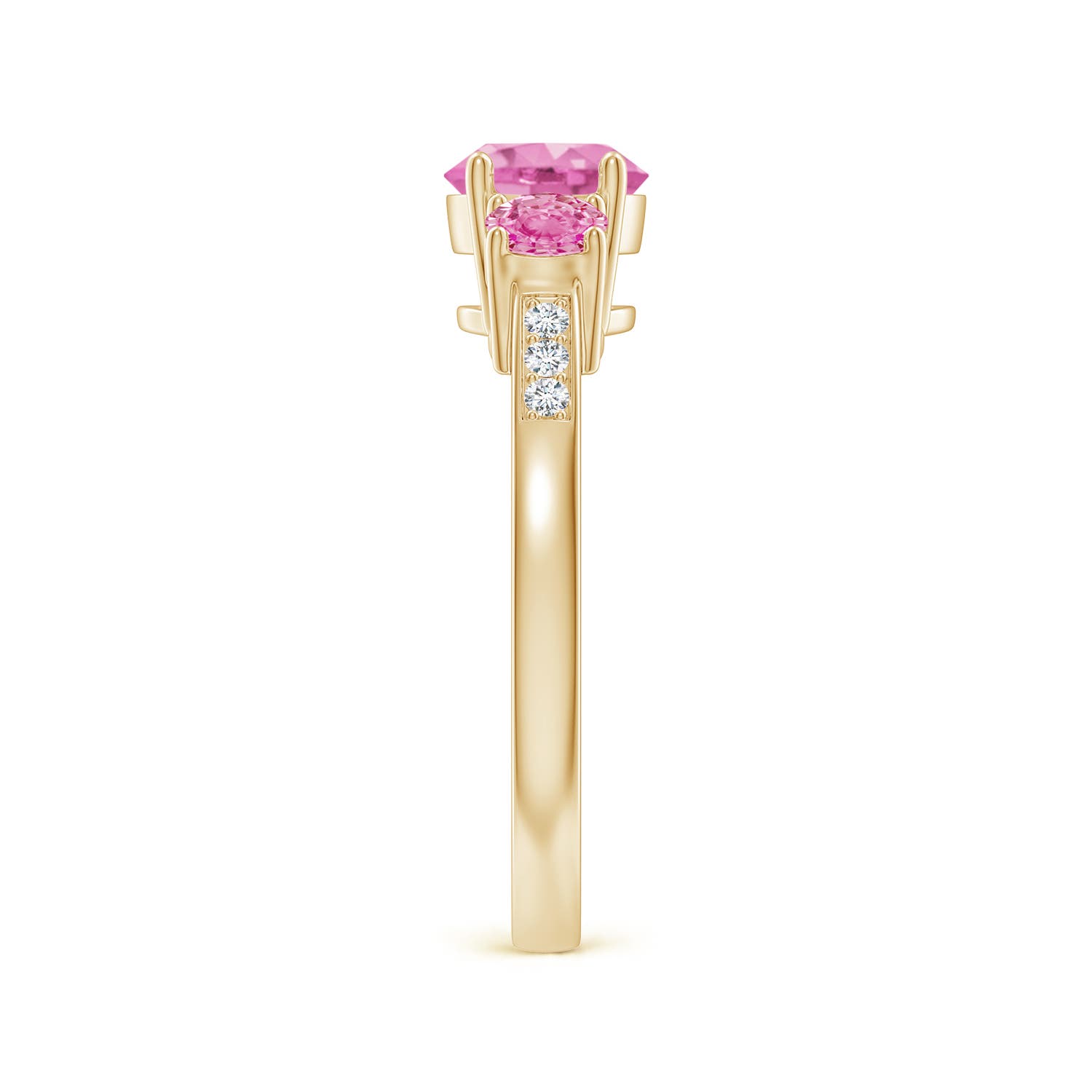 AA - Pink Sapphire / 1.52 CT / 14 KT Yellow Gold