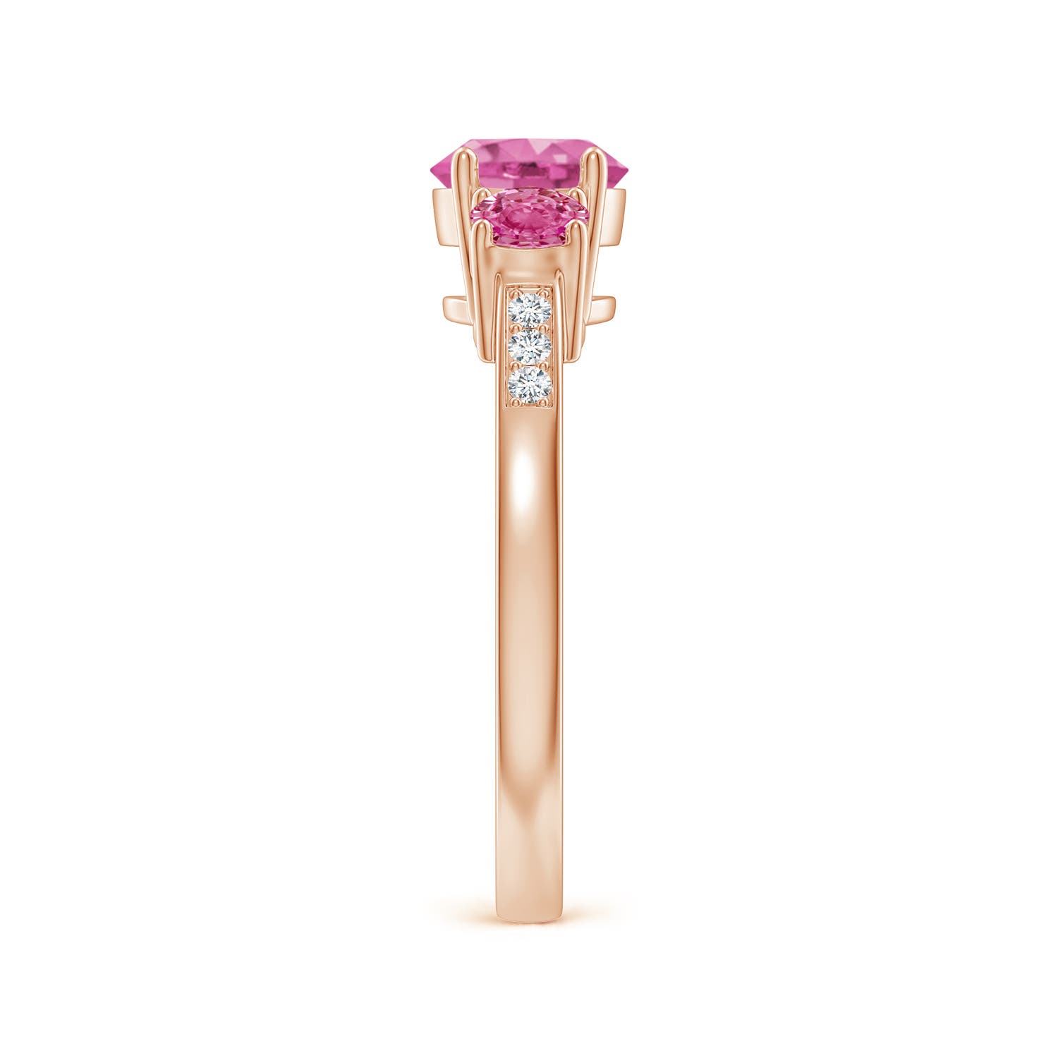 AAA - Pink Sapphire / 1.52 CT / 14 KT Rose Gold