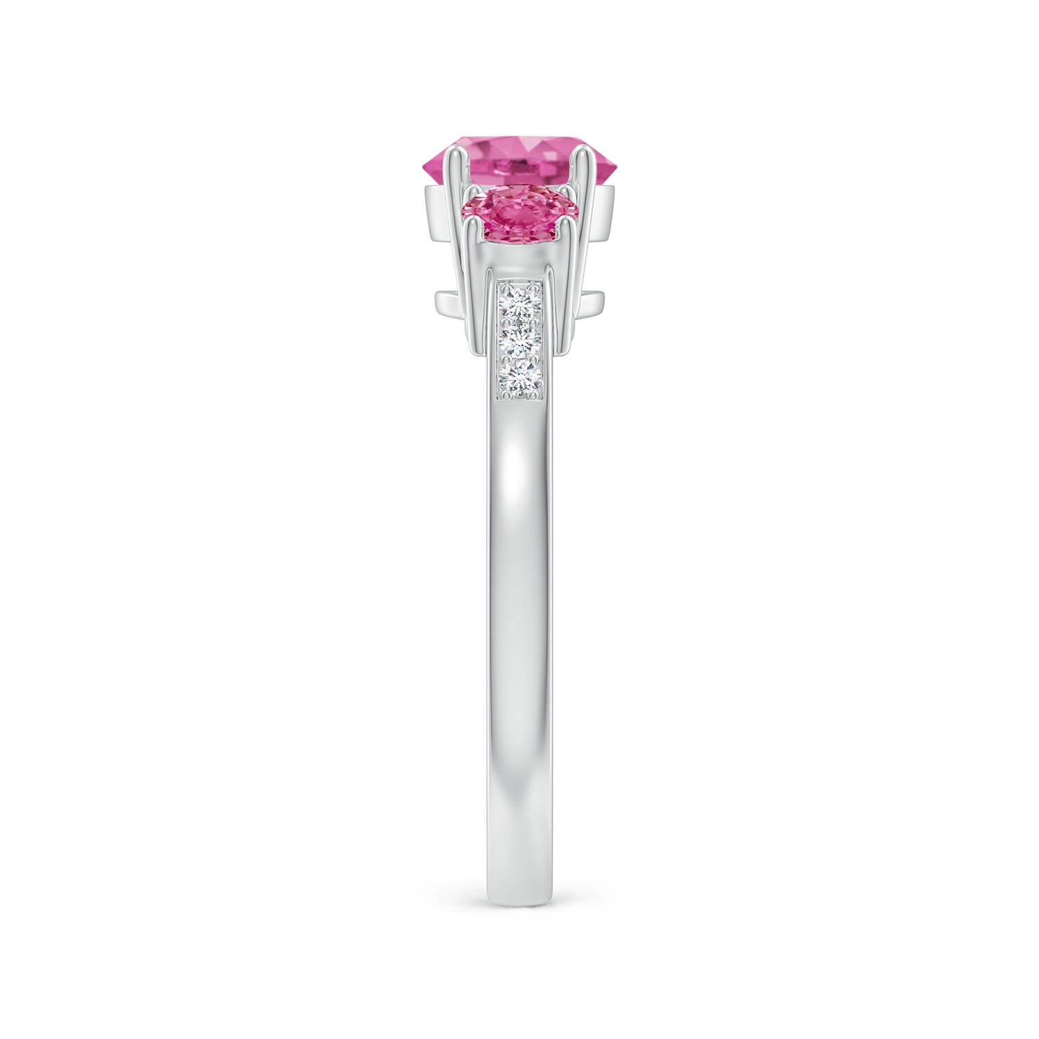 AAA - Pink Sapphire / 1.52 CT / 14 KT White Gold