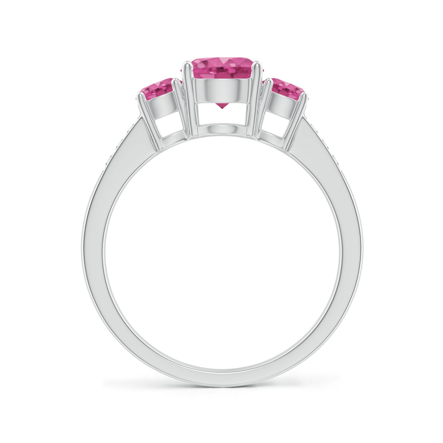 AAAA - Pink Sapphire / 1.52 CT / 14 KT White Gold