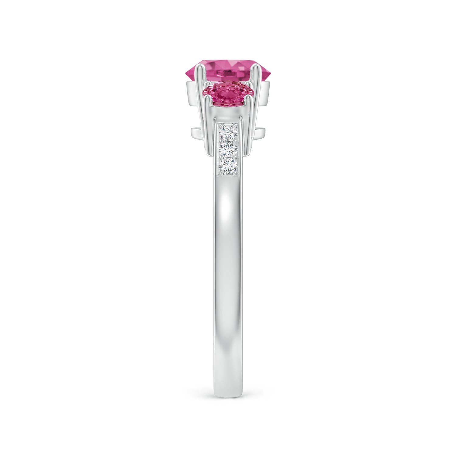 AAAA - Pink Sapphire / 1.52 CT / 14 KT White Gold