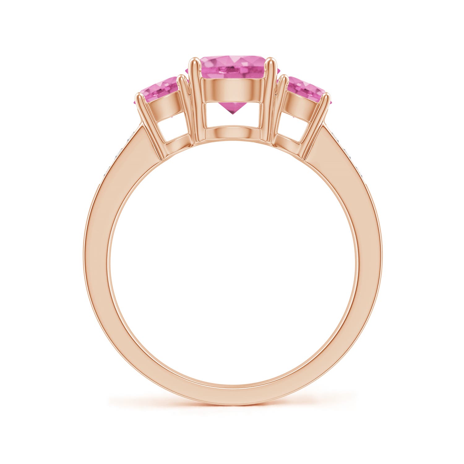 AA - Pink Sapphire / 2.33 CT / 14 KT Rose Gold