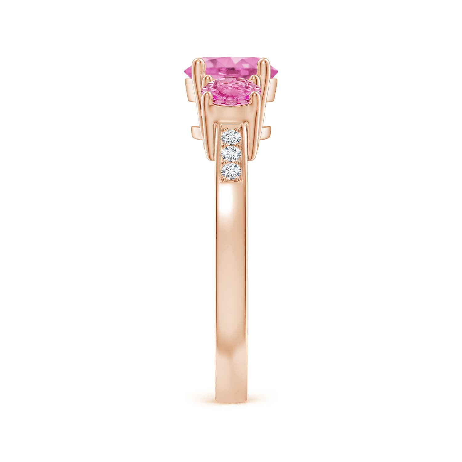 AA - Pink Sapphire / 2.33 CT / 14 KT Rose Gold