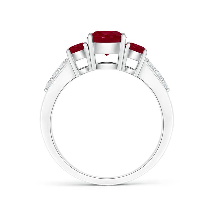 AA - Ruby / 1.52 CT / 14 KT White Gold