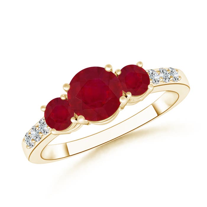 AA - Ruby / 1.52 CT / 14 KT Yellow Gold