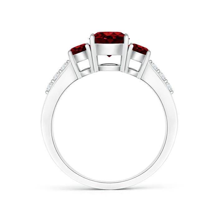 AAAA - Ruby / 1.52 CT / 14 KT White Gold